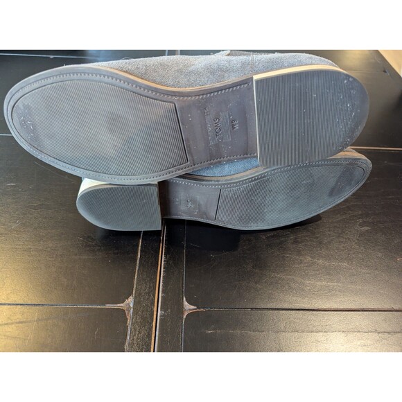 TOMS Ella Chelsea Suede Bootie Gray Metallic Women's 9/EU40 - Picture 6 of 10